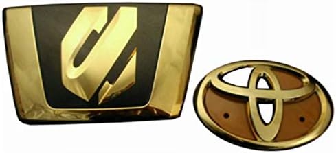 □トヨタ 20系アルファード (後期) ゴールドエンブレム：フロント