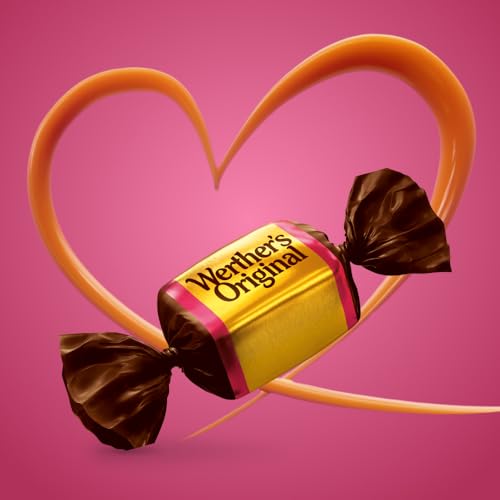 Werther’s Original Schoko Toffees – 12 x 180g – Karamelltoffees mit Vollmilchschokolade (30 Prozent) überzogen