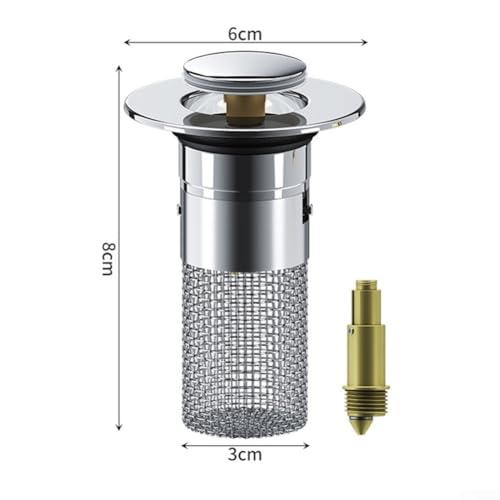 Colador desagüe de acero inoxidable ajustable 34-40 mm miniatura 4