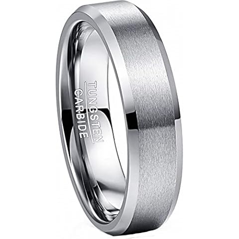 Vakki 6mm Tungsten Carbide Ring Cover