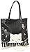 Osumashi Pooh Chan P151172-15 Sac fourre-tout plat Motif piano et queue de chat Noir