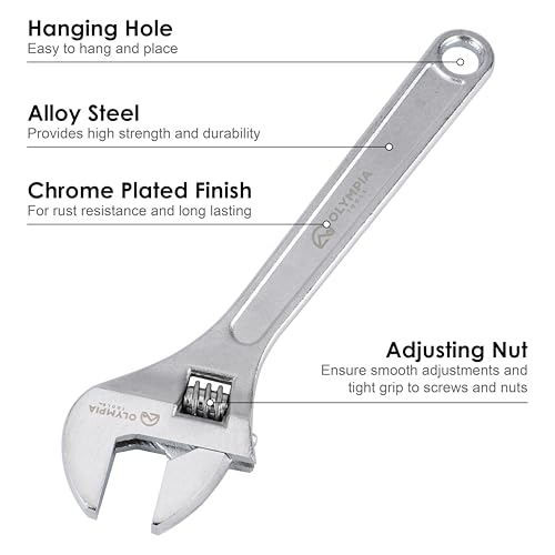 Olympia 10-Inch Adjustable Wrench