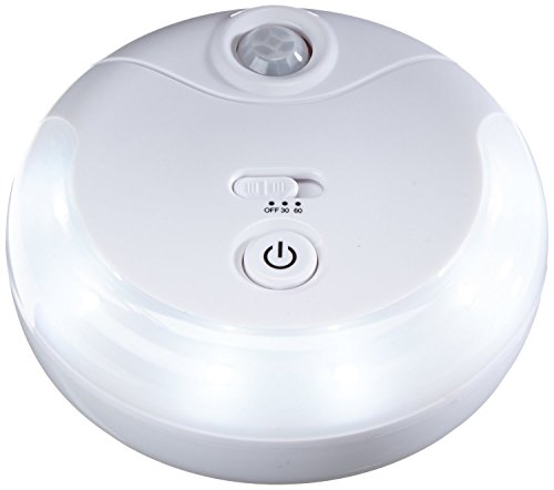BoxCave 6 LED Automatic Motion Sensing Night Light Battery Powered Human Body Sensor Light and Adjustable Light Timer Stick Anywhere Night Lights Comes Microfiber Cleaning Cloth