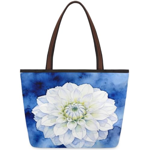 Sac fourre-tout à motif floral zippé pour ranger toutes vos affaires de shopping