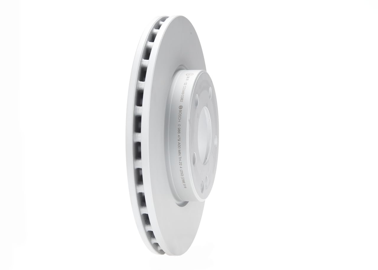 Juego de 2 Discos de Freno Bosch BD1687 - Discos Ventilados, Alto Contenido en Carbono, 280 mm – Eje Delantero – Certificado ECE-R90 – Excelente Refrigeración y Reducción de Ruido, Anticorrosión