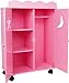 Produktbild small Foot Puppenschrank/Puppenmöbel aus Holz, mit Einer Kleiderstange und 3 Fächer für Puppenkleider, ab 3 Jahren, 2880