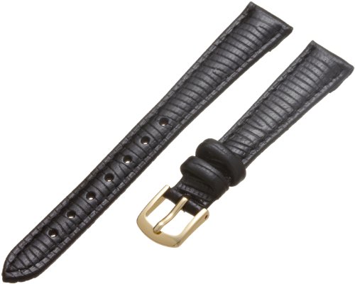 Hadley-Roma Women's 12mm Watch Strap, Color:Black (Model: LSL716RA 120)