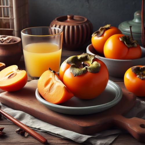 Diospyros kaki (Keg Fig, Japanese Persimmon, FUYU Persimmon) Tree Seeds, Delicious, Sweet, and...