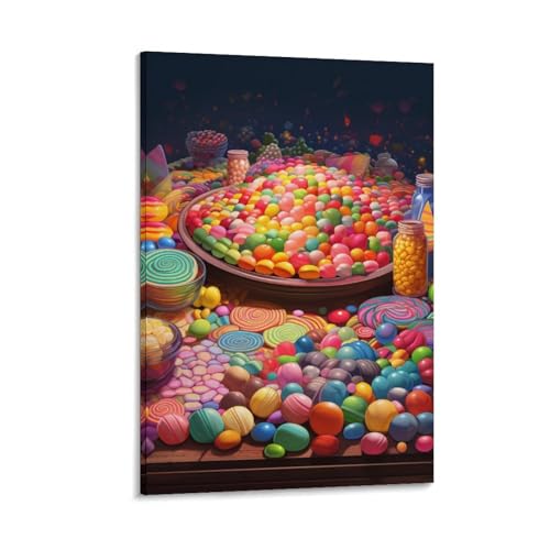 Impression sur toile magasin de bonbons pour égayer un couloir sombre