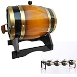 Se puede utilizar como un dispensador de bebidas delicado, fácil de dispensar grifos de madera, y barriles de whisky madera sólidos a juego con estantes de madera sin terminar.