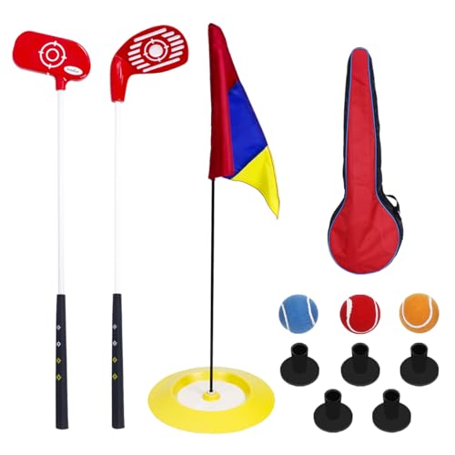 Junior Golf Clubs, Konday Kids Golf Club Set for Children Youth with Storage Bag Stick Ball Target Flag Golf Tee Right Hand