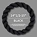 Twisted Fur Soft Steering Wheel Cover for Nissan Magnite 2020-2024 2025, Fuzzy Fluffy Car Steering Cover for Women Soft Warm Soft Faux Fur Touch,Black