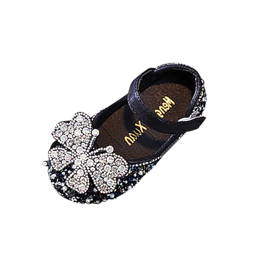 IWIHMIV Girls Dress Flat Shoes Baby Girls Ballet Flat Flower Shoes Non Slip Mary Jane Shoes for Daily/Wedding/Party