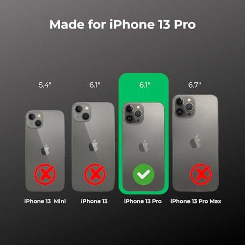 Image of Anti Yellow Clear Magnet Case for iPhone 13 Pro, Premium Polycarbonate, Ultra Strong Magnets, 360 Drop Protection, Raised Camera Protection, MagSafe Compatible