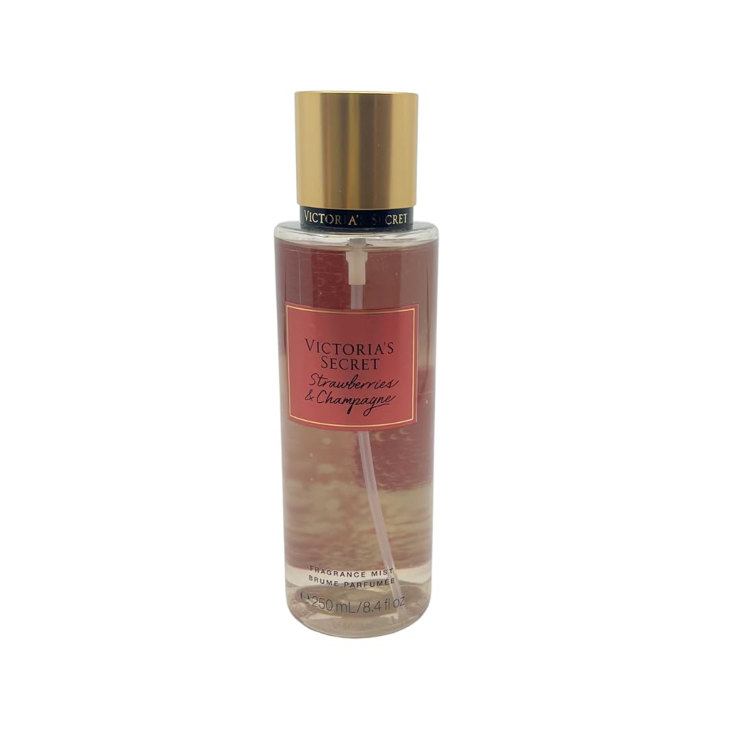 Victoria's Secret Strawberries & Champagne Fragrance Mist 8.4oz and Fragrance Lotion 8oz - Set - Image 3