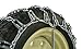 The ROP Shop 2 Link TIRE Chains & TENSIONERS 16x6.5x8 for Garden Tractors Riders Snowblower