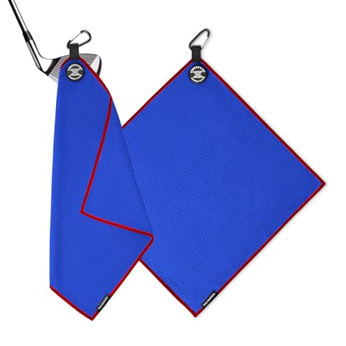 Frevontica Magnetic Golf Towel 16"x16" Waffle Microfiber with Magnet & Clip - image 1