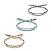 VU100 6PCS Bracelets Femme Fille Bracelet de l'amitié tressés et Minces Faits à la Main Multicolore