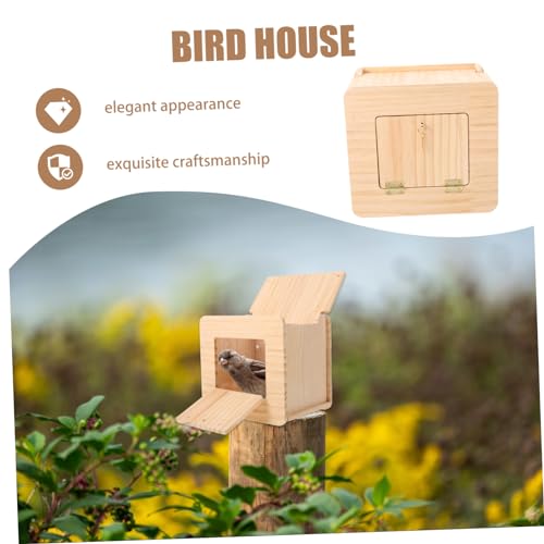 Nichoir d'élevage de perroquets extérieur et nid d'oiseau décor - 4