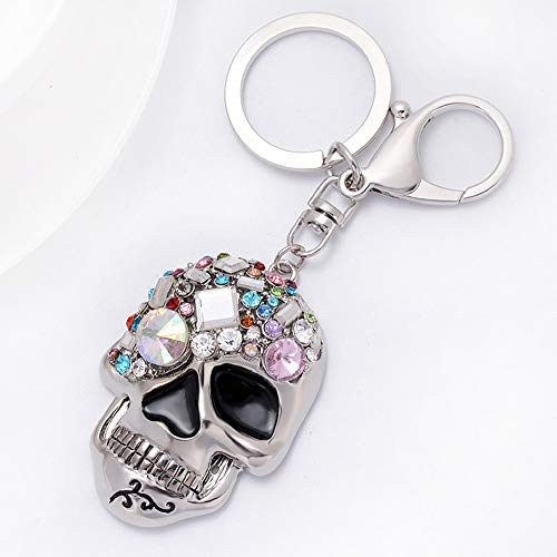Ygmoner Crystal Skull Head Keychains Bling Car Keyring & Bag Accessory Free With Gift Bag（Skull） #TOP7