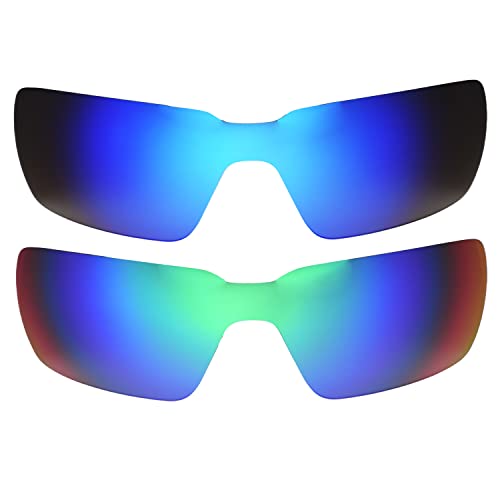 Verres Oakleys Probation bleu vert idéaux pour le cyclisme de route et les activités de plein air