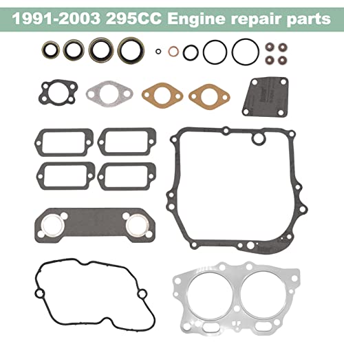 Cartclan Engine Gasket Seal Rebuild Kit For Ezgo 295Cc 350Cc 4 Cycle Gas Golf Cart 1991-2008 Fuji Robin Engine Pre Mci Inc Mci Breather Gasket #TOP3