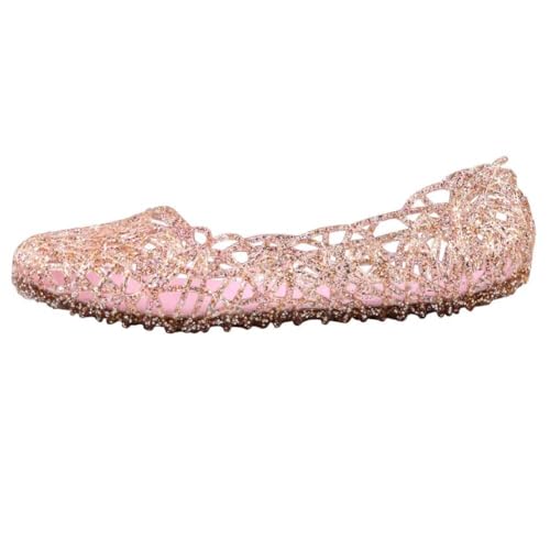 Image of Women's Jelly Sandals Ballet Shoes Slip On Flats Hollow Out Loafers