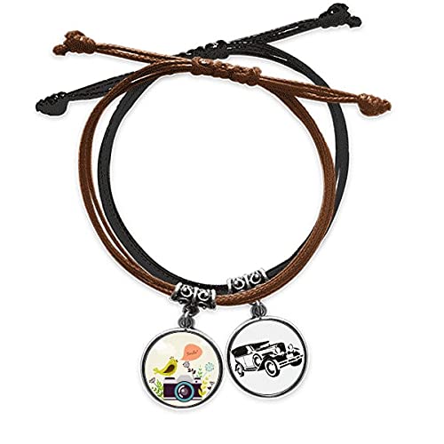 Bracelet oiseau salutation sur caméra : le cadeau idéal pour photographe nomade