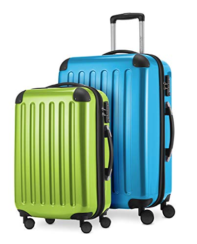 Preisvergleich Produktbild HAUPTSTADTKOFFER - Alex - 2er Kofferset Hartschale glänzend, mittelgrosser Koffer 65 cm + Handgepäck 55 cm, 74 + 42 Liter, TSA