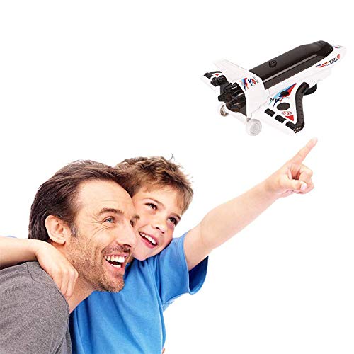 DeVan Bump and Go Electric Space Shuttle Airplane Toy with Flashing 3D Lights and Sounds - Thumbnail 7