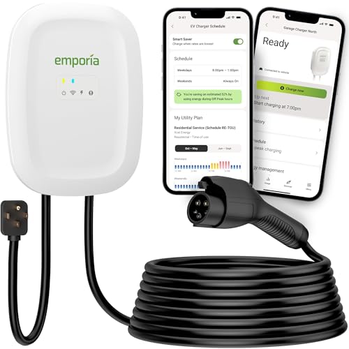 EMPORIA Level 2 EV Charger - NEMA 14-50 EVSE w/ J1772...