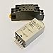 DC 12V Delay Timer Time Relay DPDT 0-60S Second and Base Socket H3Y-2 (DC 12V)