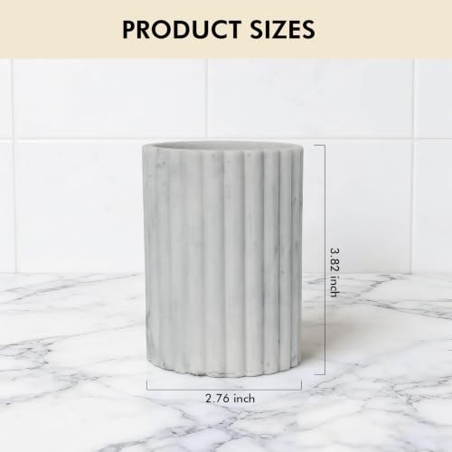 Stone-Toothbrush-Holder-Boho-Toothbrush-Holder-Aesthetic-Bathroom-Decor-Luxury-Modern-Stone-FLuted