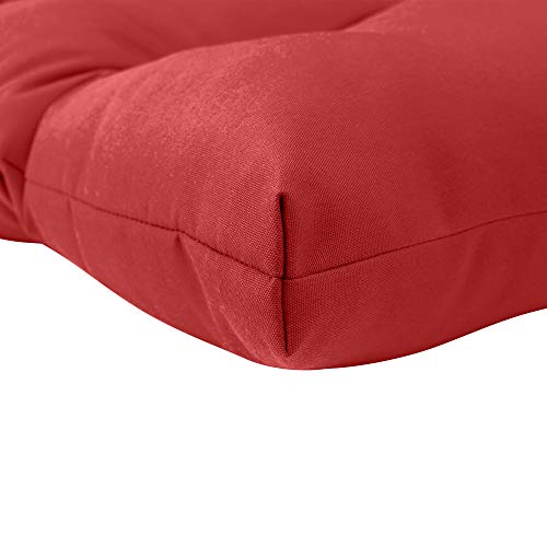 Image of QILLOWAY Outdoor Bench Cushion - 51x18x4 Inch Waterproof Patio Bench Cushion, Durable Bench Cushions for Outdoor Furniture, Replacement Outdoor Bench Cushions for Garden, Deck,Red