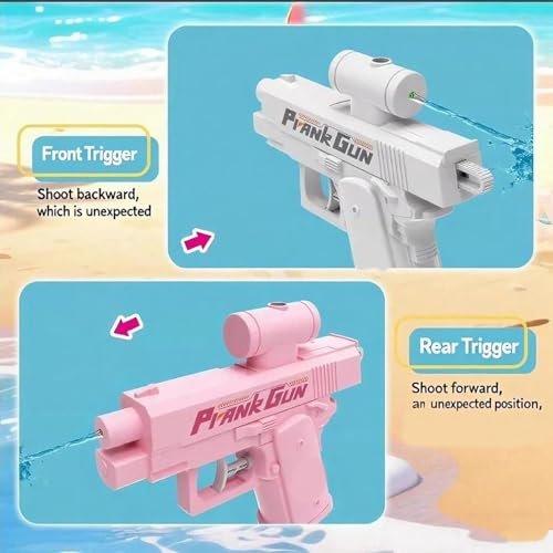 Image of Prank Water Gun, 2026 Upgrade Prank Two-Way Water Gun, Reverse Pranks Surprise Waters Guns, Hilarious Novelty Toy for Parties & Summer Fun (Blue) (2 PCS Prank Water Gun)