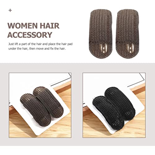 Kallory 16Pcs Black Sponge Bump Up Hair Clip Volume Hair Insert Clip Padding Bun Hair Barrettes Back Beehive Hair Tool For Hair Increasing Tools #TOP3
