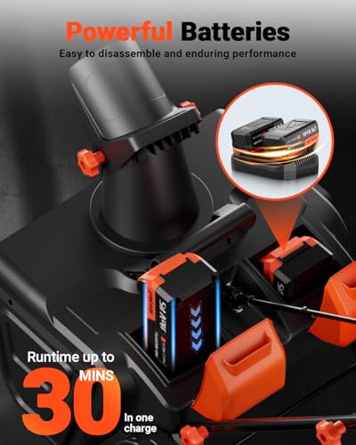 image for VOLTASK 48V Cordless Snow Blower, 48-Volt | 20-Inch Brushless Electric