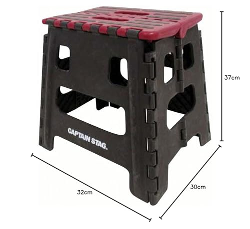 キャプテンスタッグ(CAPTAIN STAG) 踏み台 ステップ 椅子 折りたたみ ステップ Mサイズ レッド UW-1507 7枚目