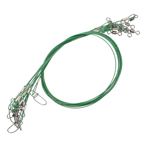 LALAFINA 10 unidades Cable líder de pesca acero inoxidable 150lb miniatura 1