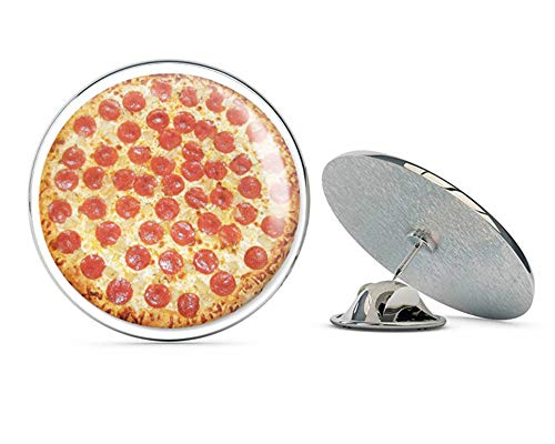 Pepperoni Pizza Delicious Food Round Metal 0.75