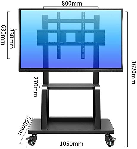 Soporte móvil para TV con ruedas y estante miniatura 2