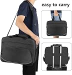 Trunab Gaming Console Bag Compatible with PS5/PS4/PS4 Pro/Xbox One, Black | Portable Travel Handbag with Multiple Compartment for Controller and Gaming Accessories
