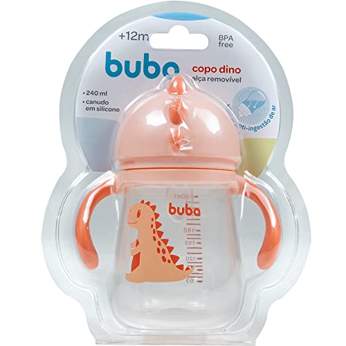 Buba Copo Dino Com Alça Rosa Rosa