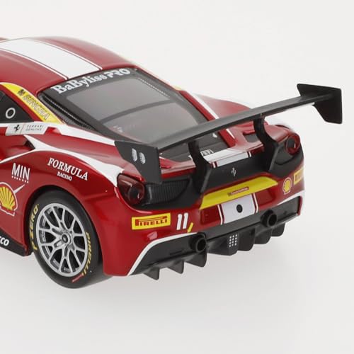 Bburago Ferrari 488 Challenge 2017 Formula Racing - Realistic 1:24 Scale Model Car, Officially Licensed by Ferrari, Recommended Age 3+ Years