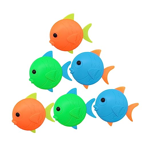 BESTonZON 6 Piezas De Juguete De Pez De Buceo Juguetes para Niños Juguete para Niños Juguete De Pez Que Se Hunde Bajo El Agua Juguete De Piscina De Buceo Juguetes para Niños Juguetes De