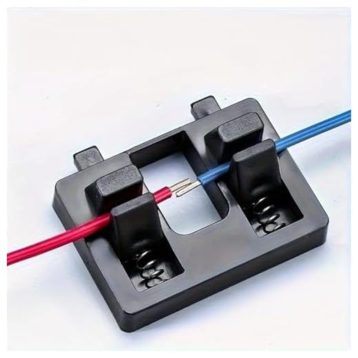 1 Pack Soldering Wire Holder Clamp with Dual Spring Clips, Electronics Soldering Helper for Circuit Board Repair and DIY Projects, Adjustable Wire Fixing Tool for 1.0-7.30mm Diameter Wires