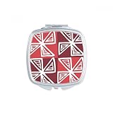 DIYthinker Moulin à Vent Rouge Mexique Totems Dessin Civilisation Ancienne Place Makeup Compact Miroir de Poche Miroirs Mignon Petit Cadeau Portable à Multicolore