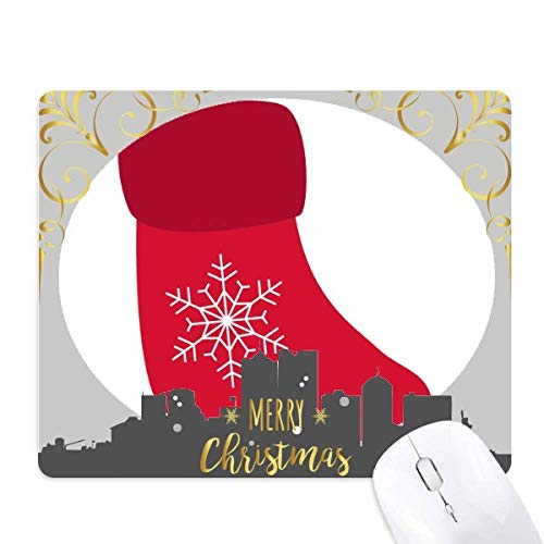 Tapis de souris Noël flocon en caoutchouc le cadeau de bureau idéal pour la nuit de Noël