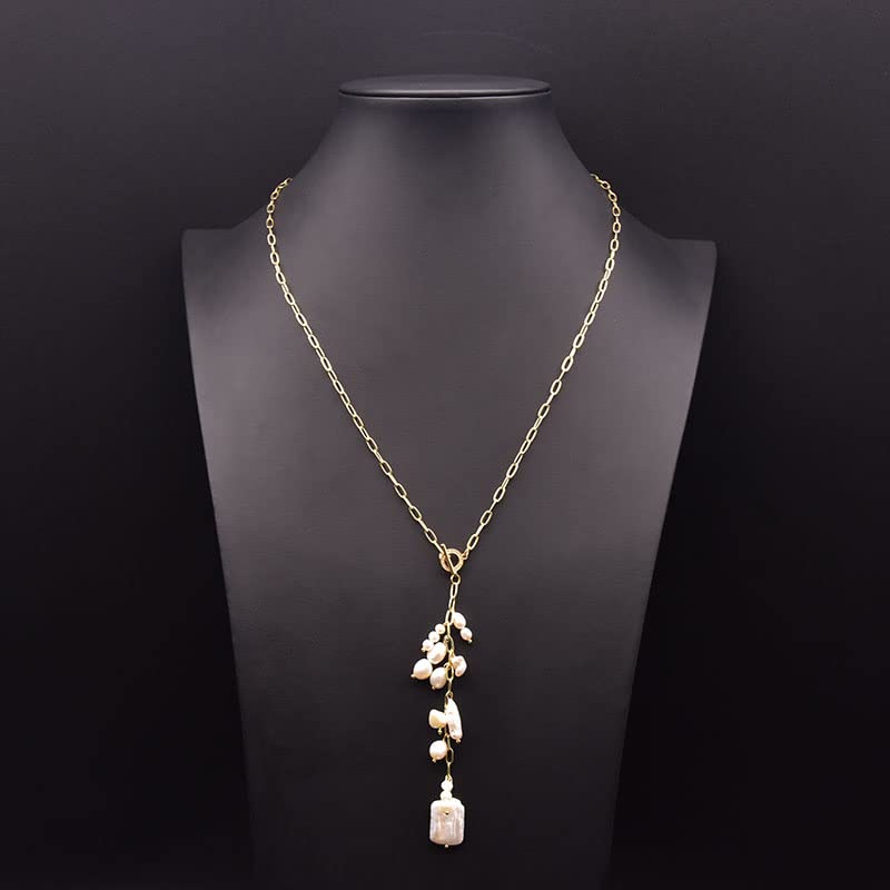 Pendentif perle d'eau douce baroque YCQYM pour éviter les bijoux banals et ternes