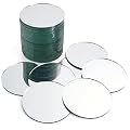 Juvale 50-Pack of Small Round Mirrors for Crafts, 3-Inch Glass Tile Circles for Wall and Table Decor, Mosaics, DIY Home Projects, Decorations, Arts and Crafts Supplies